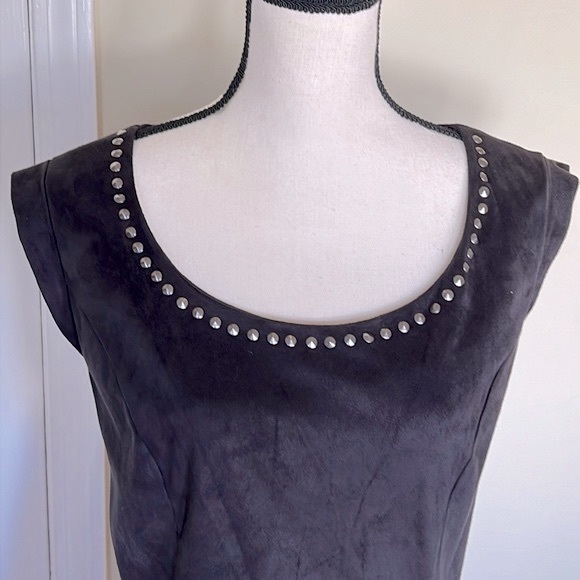 Torrid Faux Suede Studded Top - Picture 2 of 8